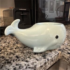 Scentsy Light Blue Whale Ceramic Holder